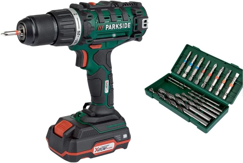 Parkside Parkside® 20 V cordless drill PABS 20-Li E6 cordless screwdriver